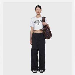 MCM Black and Tan Quilted Tote